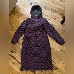 LL Bean Women's Ultralight 850 Down Hooded Coat Long